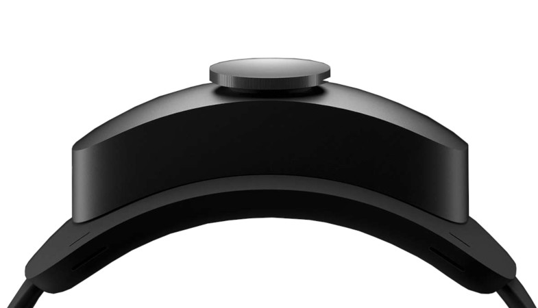 A detailed view of the rear head part of HoloLens 2