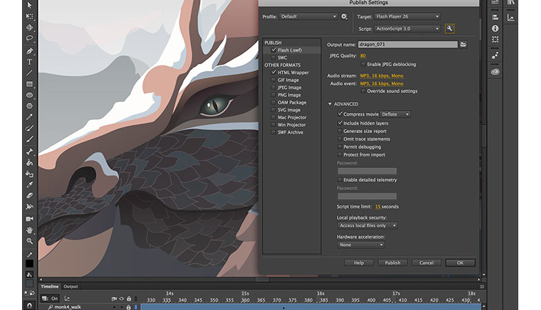 Adobe Animate CC & Surface – interactive animation