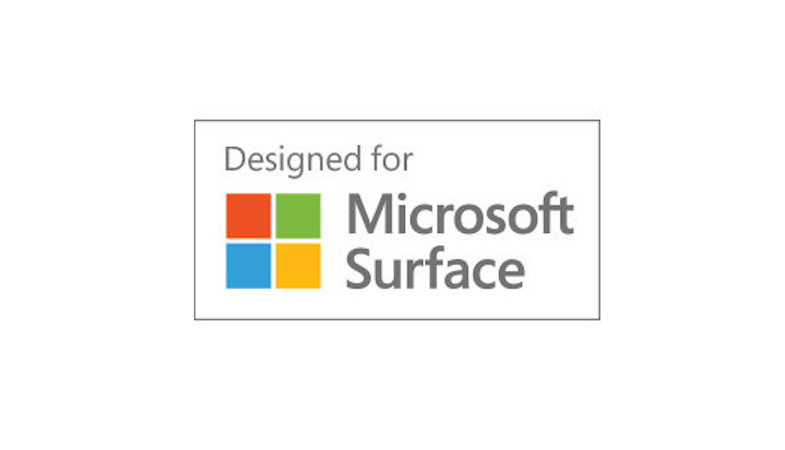 Das Designed for Microsoft Surface Logo