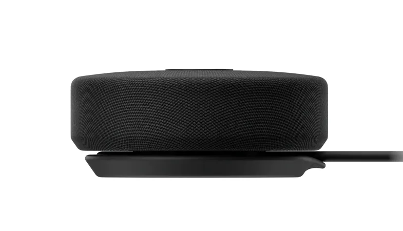 Microsoft Modern USB-C speaker in black side view