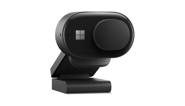 Et billede af en Microsoft Modern Webcam i sort