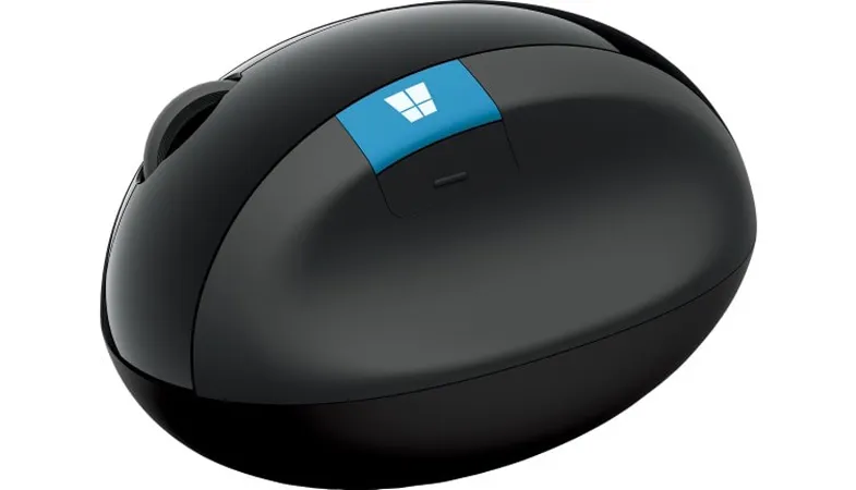The Sculpt Ergonomic Mouse with visible ergonomic design