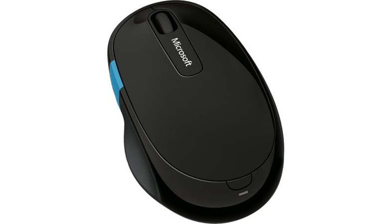 The Sculpt Comfort Mouse from above 