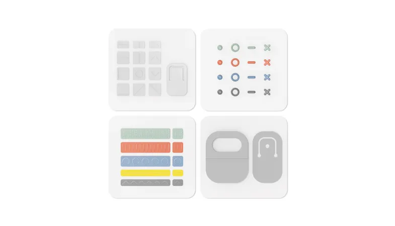 A general view of the products included in the Surface Adaptive Kit