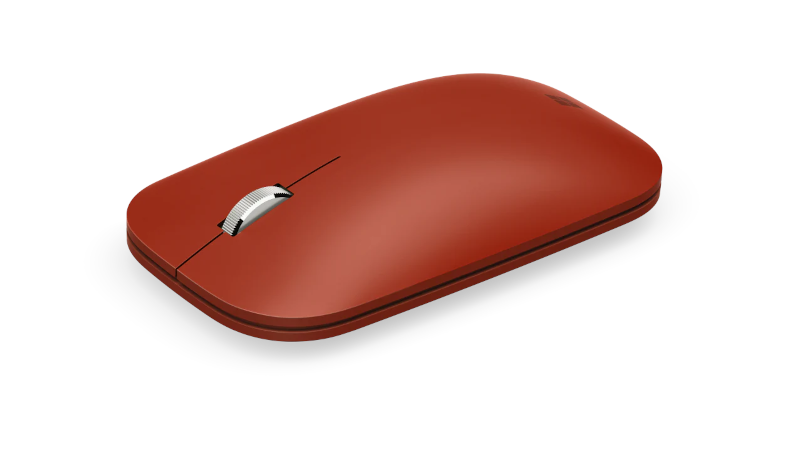 Die Surface Mobile Mouse in Mohnrot