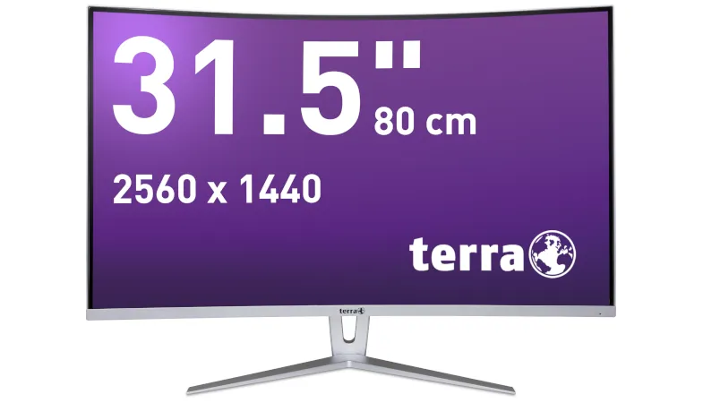 Eine Frontansicht des Terra LED 3280W mit der angegebenen Displaygröße auf dem Desktop
