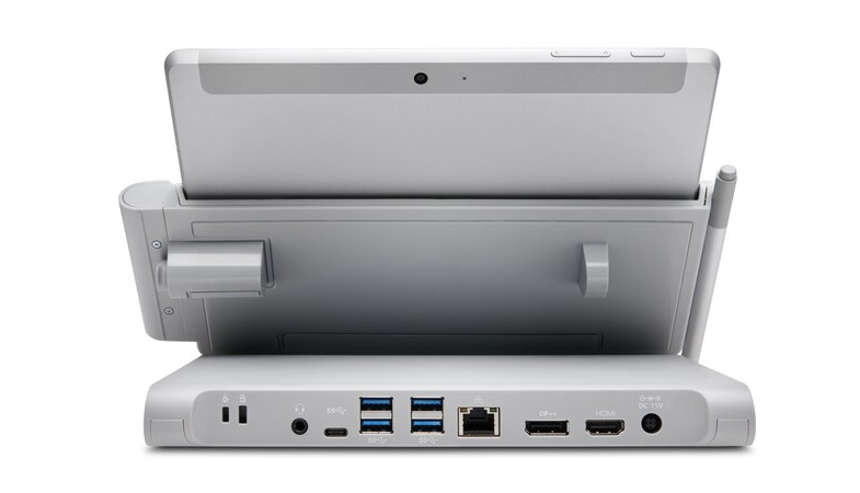 A detailed view of the Kensington SD6000 Docking Station ports