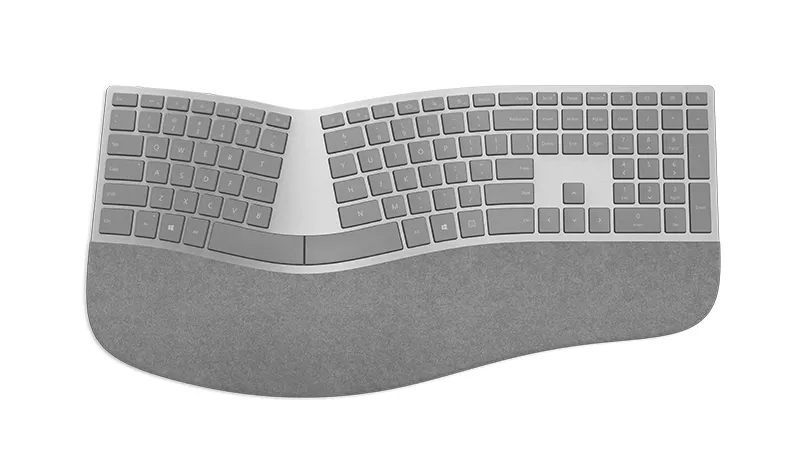  Die Surface Ergonomische Tastatur in der Gesamtansicht