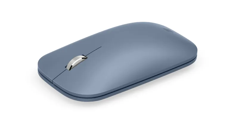 The Surface Mobile Mouse in ice blue