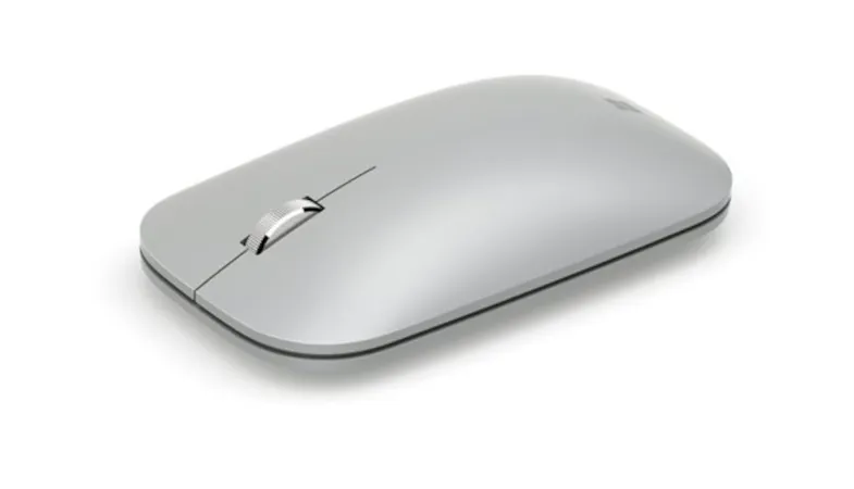 The Surface Mobile Mouse in platinum