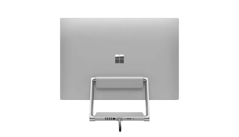 A rear view of the Surface Studio 2