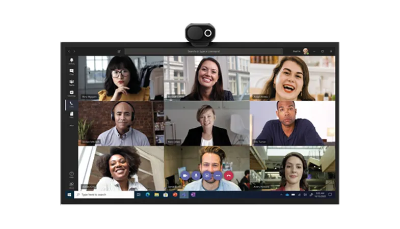 Certified for Microsoft Teams A workstation is equipped with accessories certified for Microsoft Teams