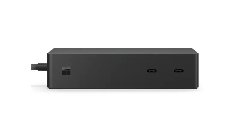 Surface Dock 2 Vorderseite Die Anschlüsse auf der Vorderseite des Surface Dock 2