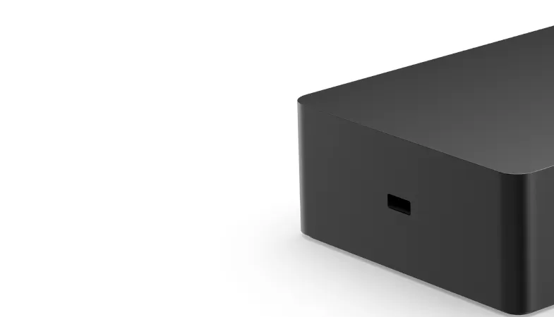 Surface Dock 2 Seitenansicht Das Surface Dock 2 aus seitlicher Perspektive
