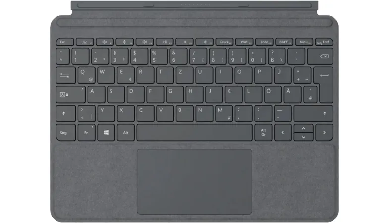 Surface Go Type Cover in Platin made of Alcantara
