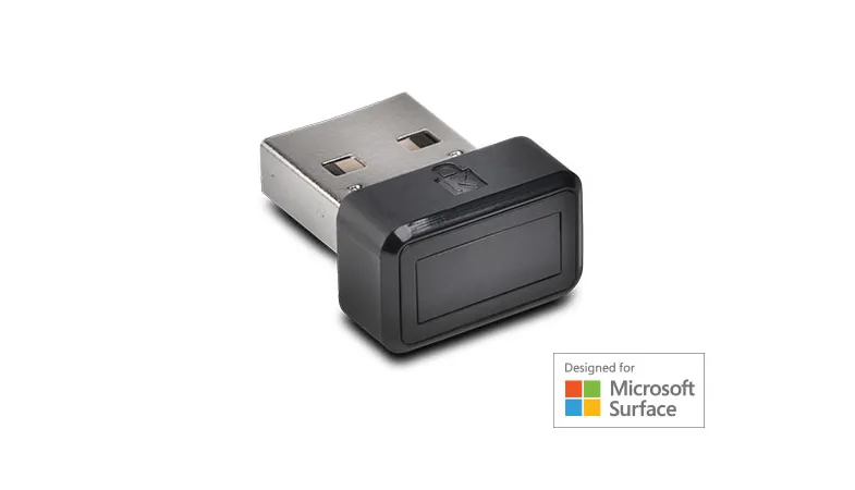 The Kensington VeriMark Fingerprint Key is exclusively "Designed for Microsoft Surface"